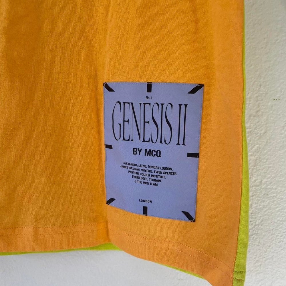 MCQ Alexander McQueen Genesis II Designer Jersey Colourblock Mini Dress Women XS - Picture 7 of 8